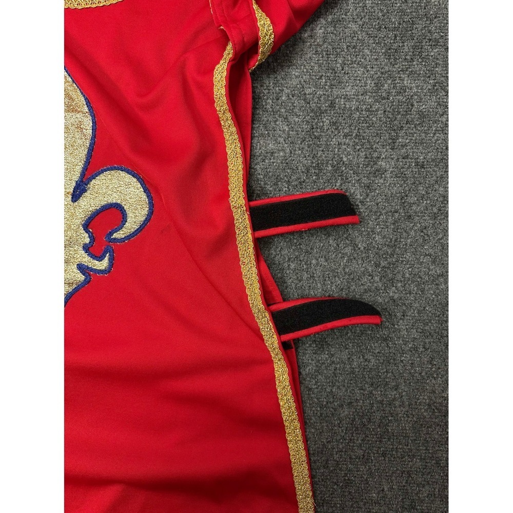 Two Vintage 80s Medieval Knight Musketeer Halloween Costumes Red Gold Tunics - Picture 8 of 13